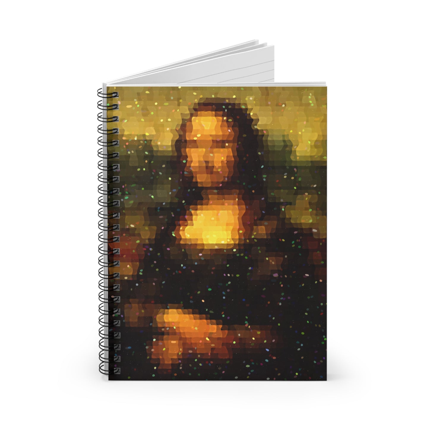 Pixel Muse — Silent Smile - Spiral Notebook