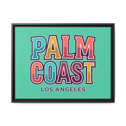 Palm Coast - Los Angeles - Framed Canvas