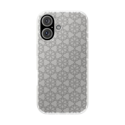 Elegant Geometric Phone Case, Stylish Flexi Case for Everyday Use, Slim Fit, Gift Idea, Trendy Accessory, Minimalist Design