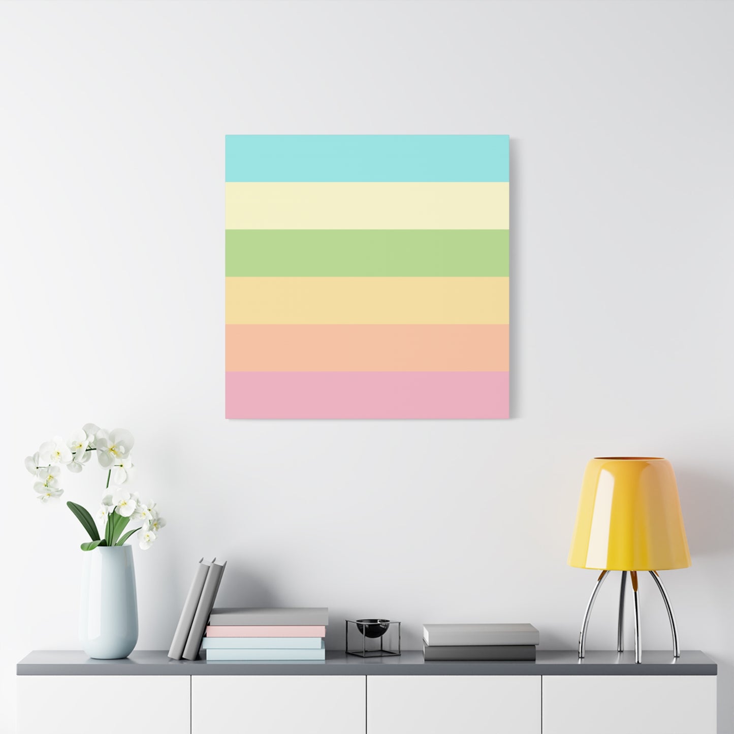 Pastel Stripes - Canvas