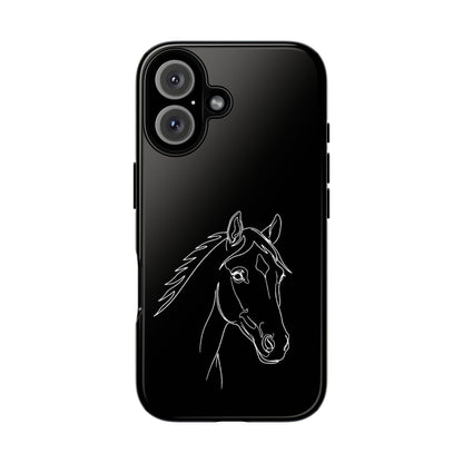Horse Portrait Sketch - Tough Phone Case