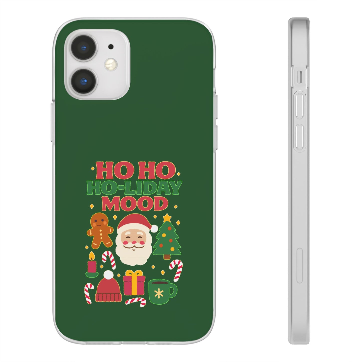 Festive Phone Case with Holiday Cheer, Christmas Gift, Winter Vibes, Ho Ho Ho Design, Cute Holiday Accessory