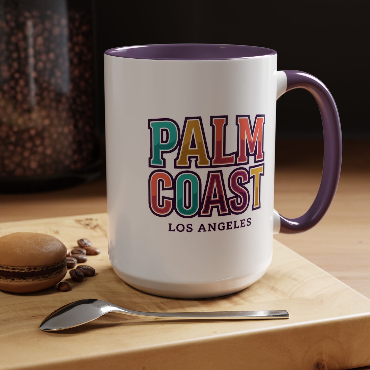 Palm Coast - Los Angeles - Color Accent Mug
