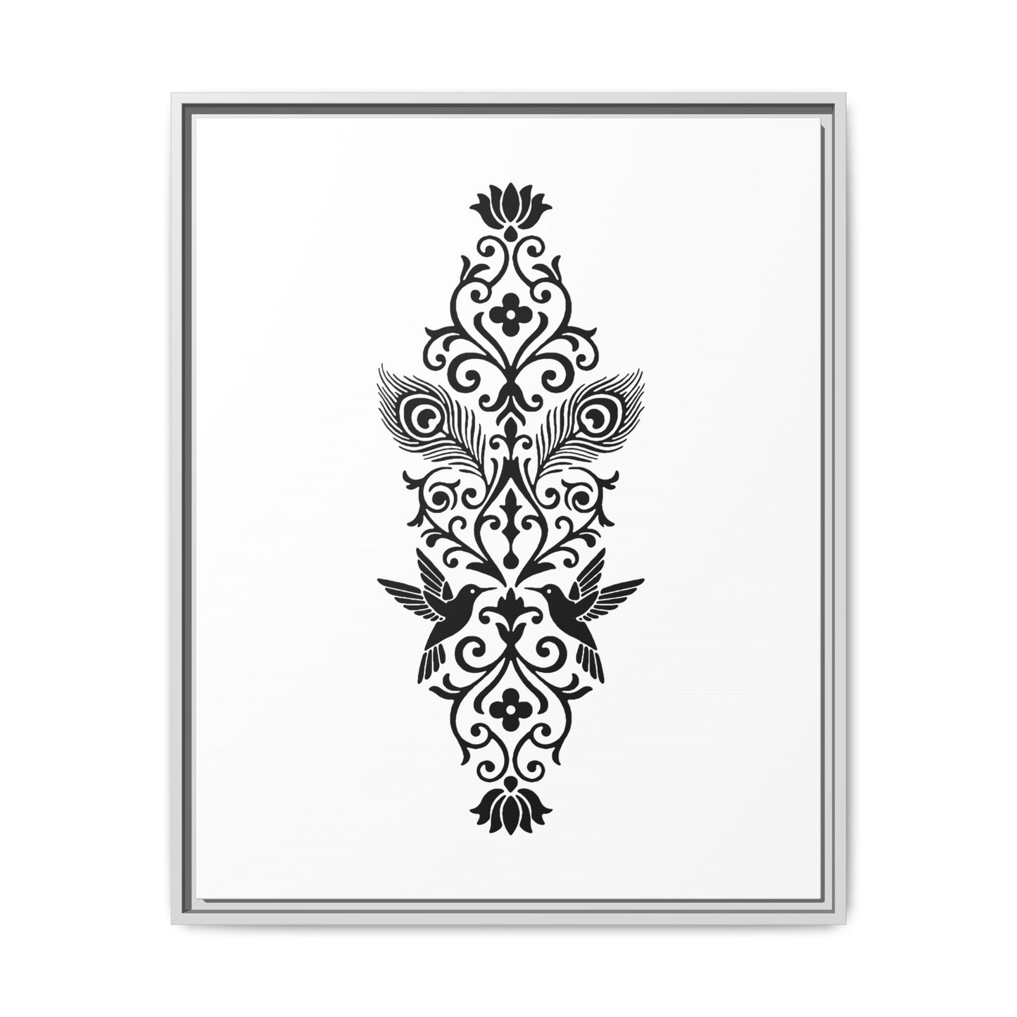 Hummingbird Soulmates - Framed Canvas