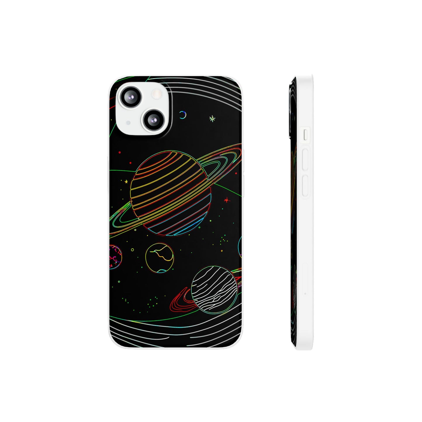 Galaxy-Inspired Flexi Cases, Vibrant Phone Covers, Space-Themed Accessories, Cosmic Gifts for Astronomers, Unique Phone Protectors