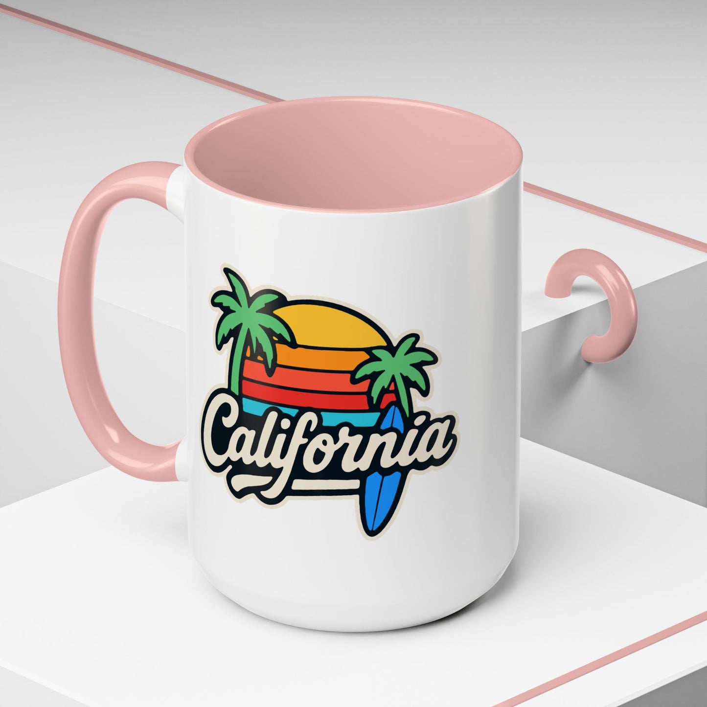 California Surf Vibes - Color Accent Mug