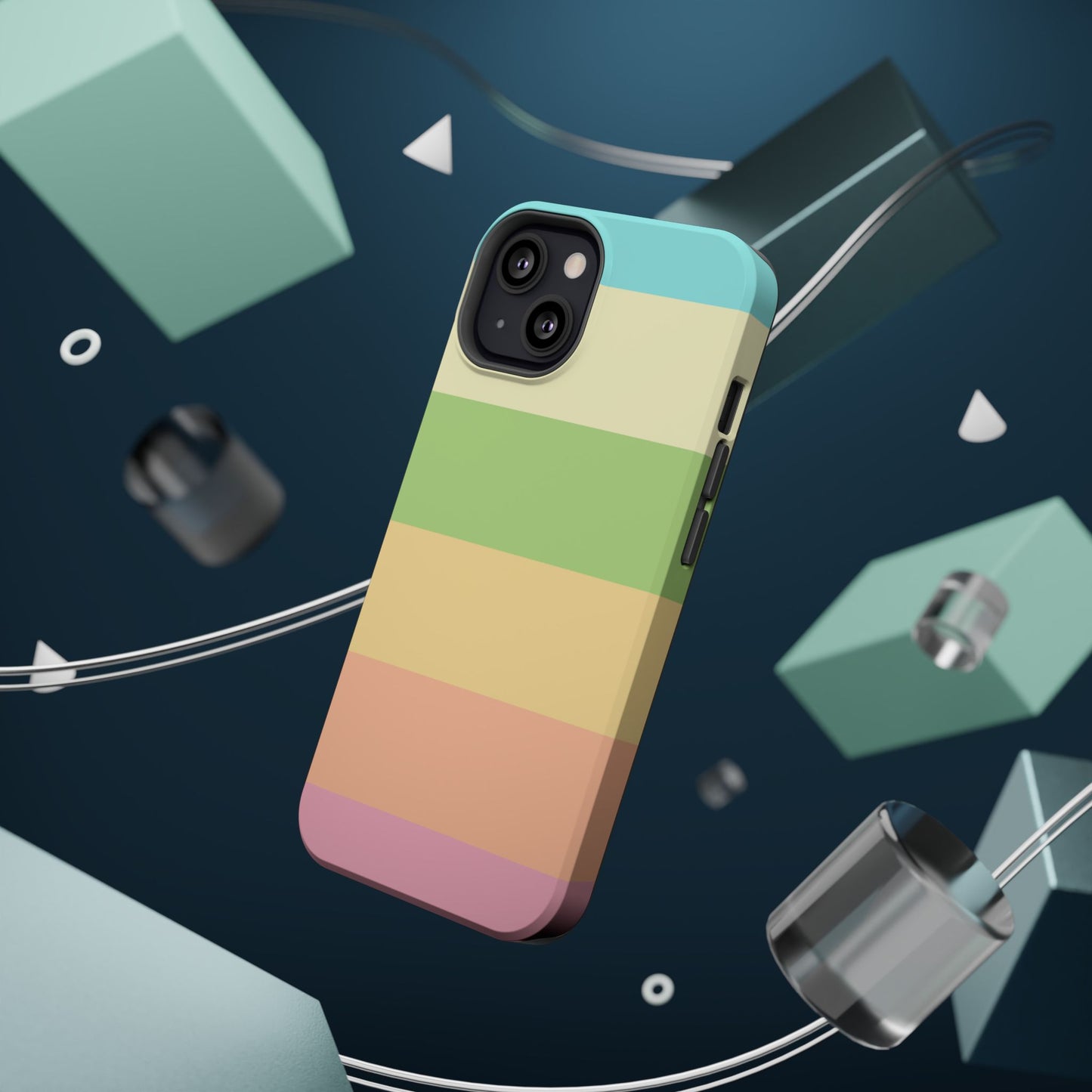 Pastel Stripes - Magnetic Phone Cover