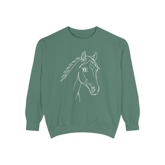Horse Portrait Sketch - Sweatshirt