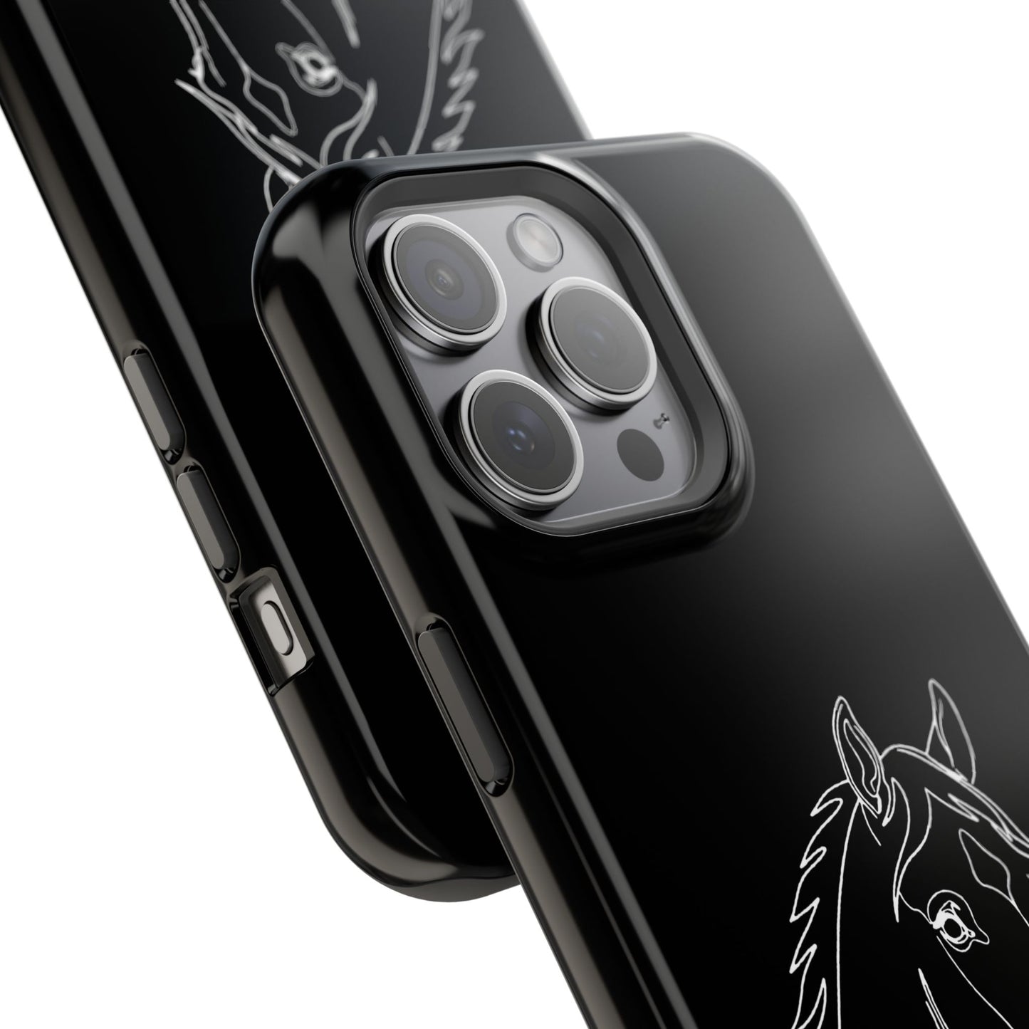 Horse Portrait Sketch - Magnetic Phone Case
