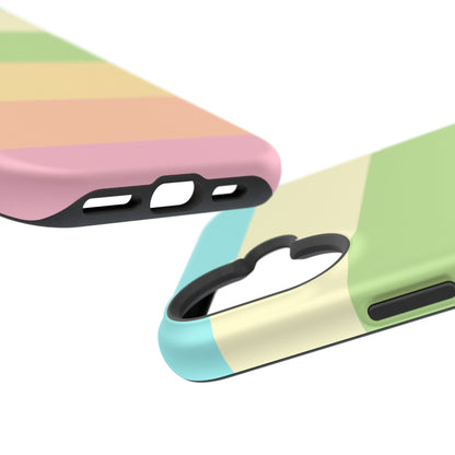 Pastel Stripes - Magnetic Phone Cover