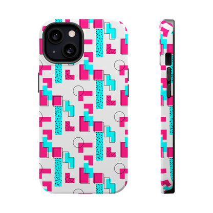 Retro Geometric Vibes - Magnetic Phone Case