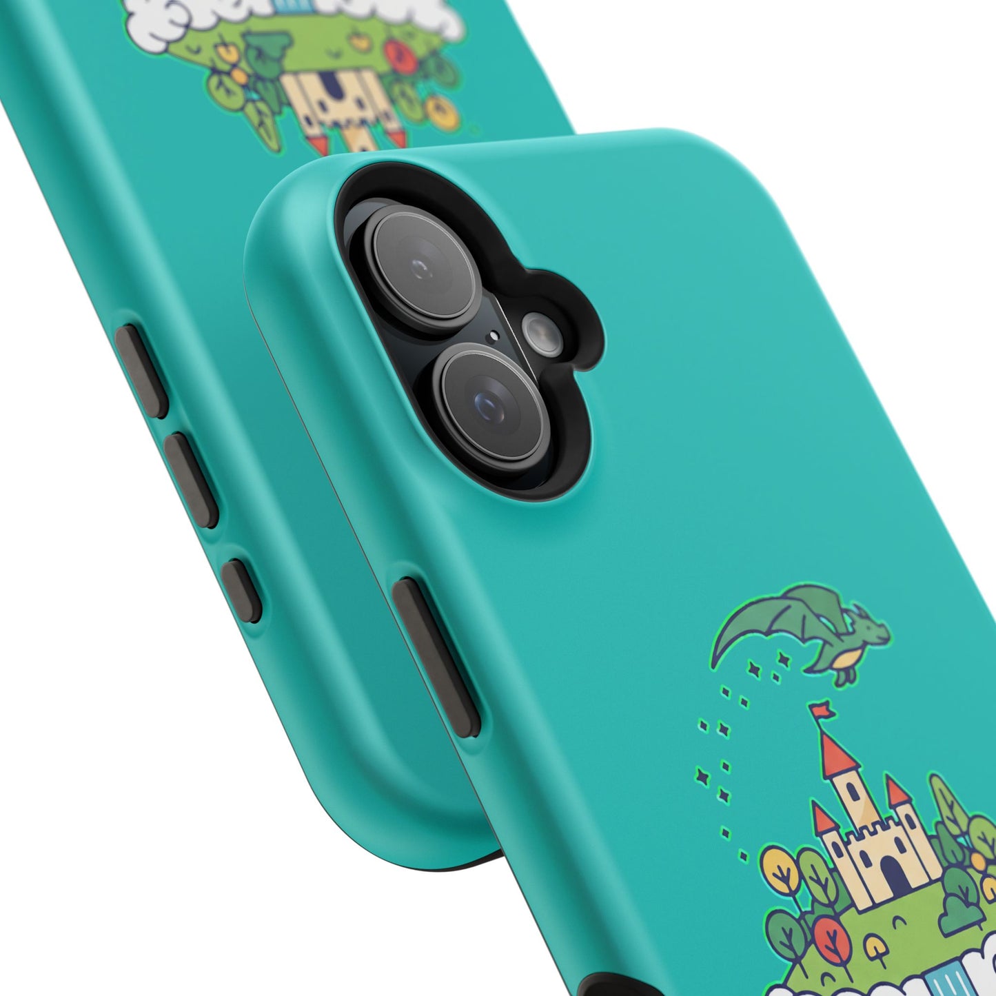 Floating Castle Dragon - Magical Fantasy Island - Magnetic Phone Case