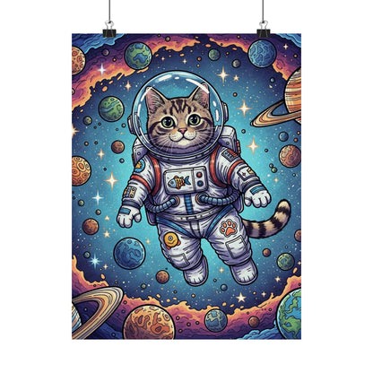 Astronaut Cat - Poster