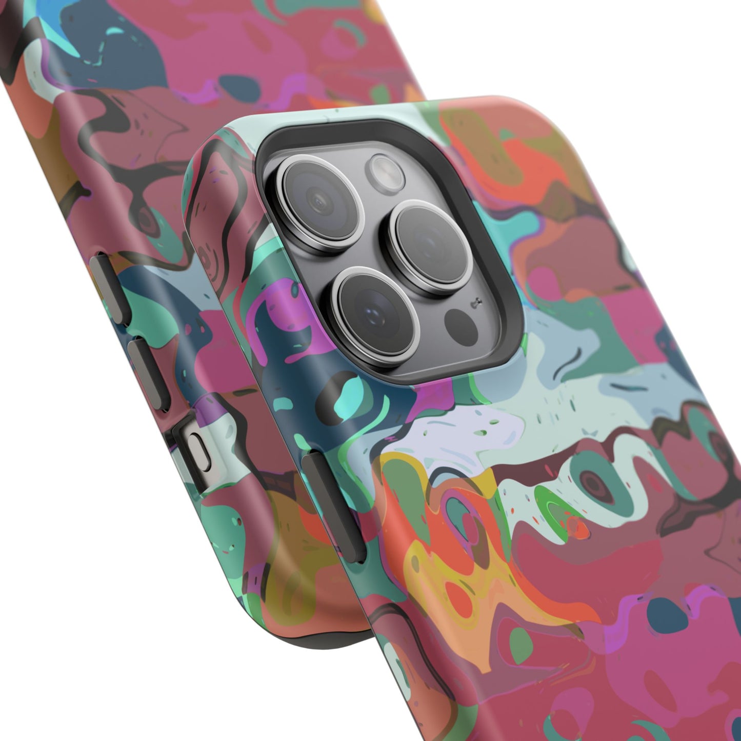 Colorful Abstract Marble - Magnetic Phone Case