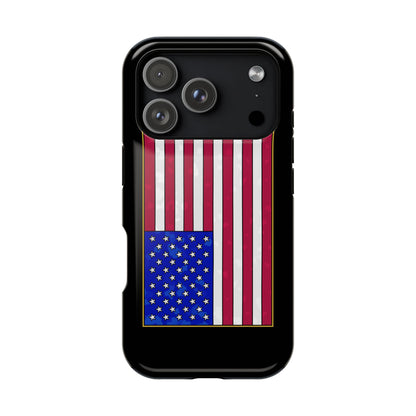 New Glory American Flag (Gold Edge Edition) - Magnetic Phone Case