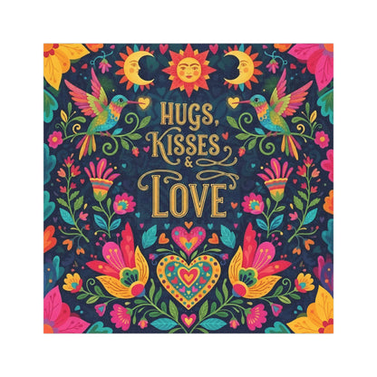 Hugs, Kisses & Love - Car Magnet