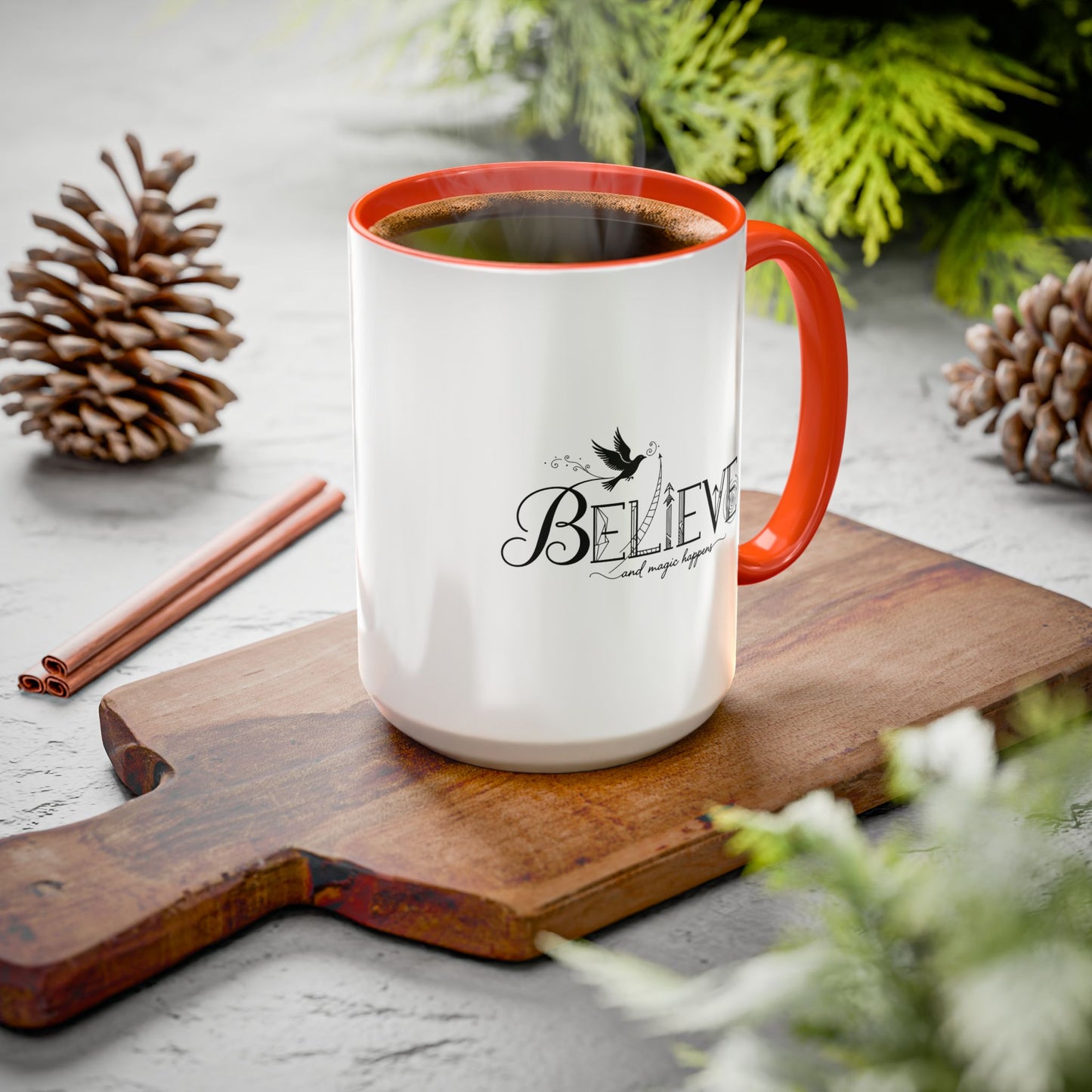 Believe and Magic Happens - Colorful Mug