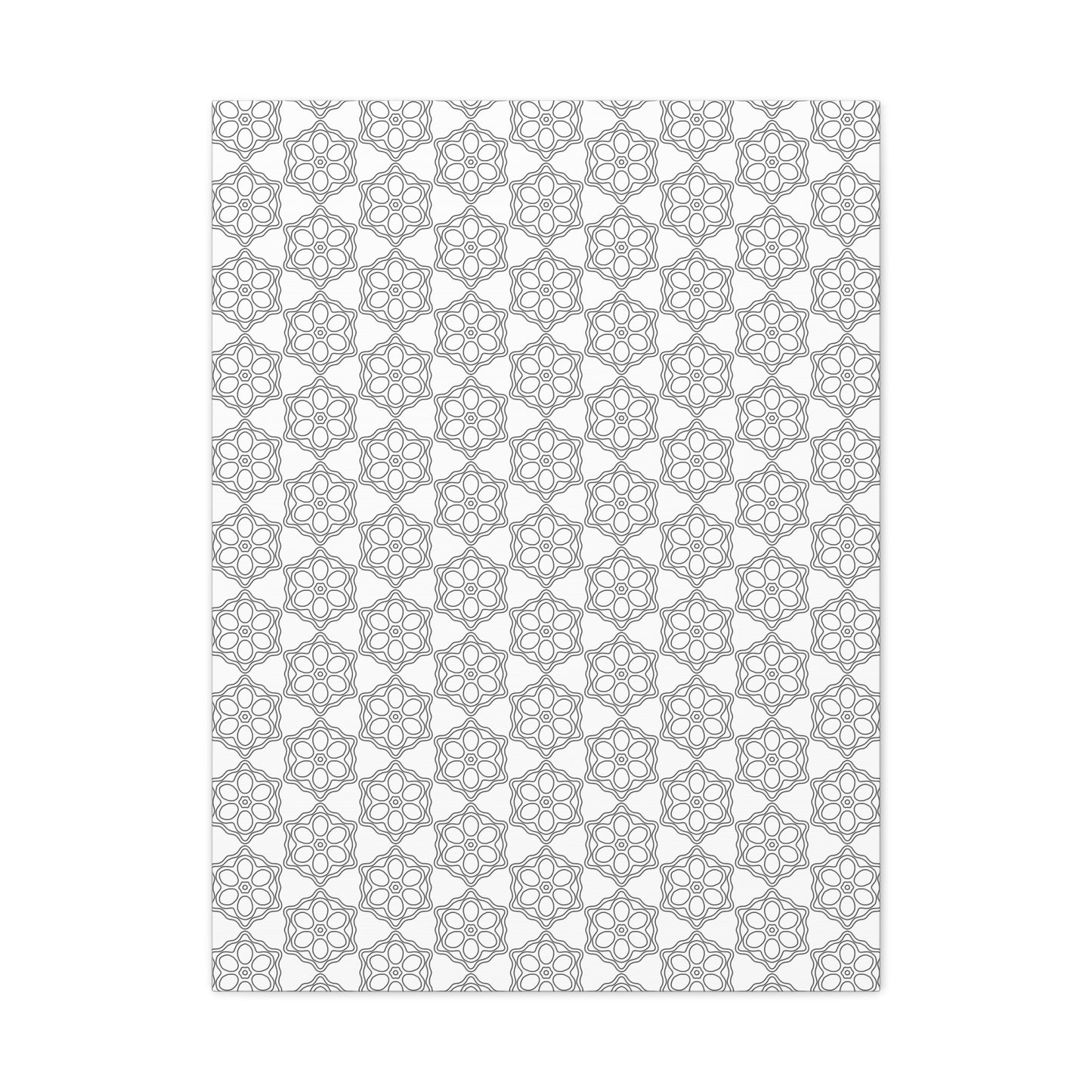 Elegant Geometric Wall Art Canvas, Modern Home Decor, Gray Pattern Stretched Canvas, Minimalist Artwork, Gift for New Home