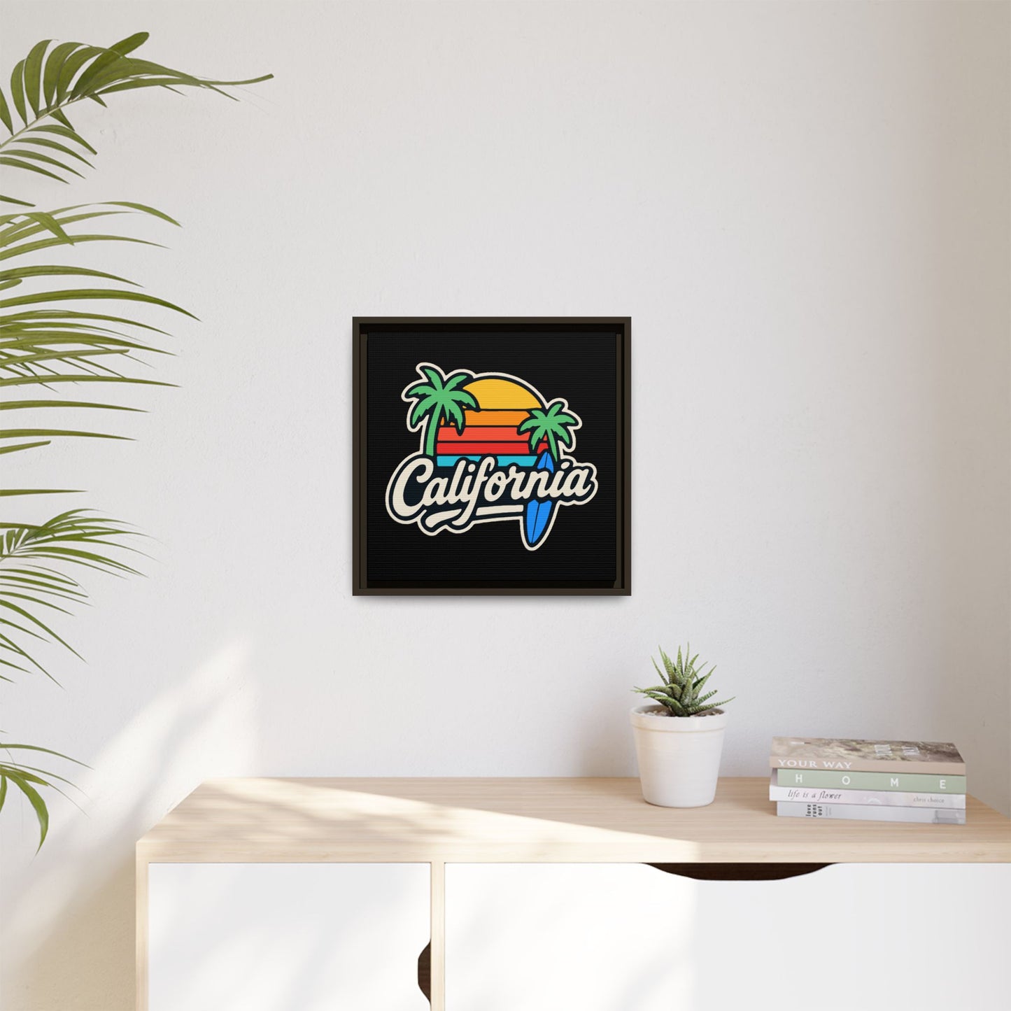 California Surf Vibes - Framed Canvas