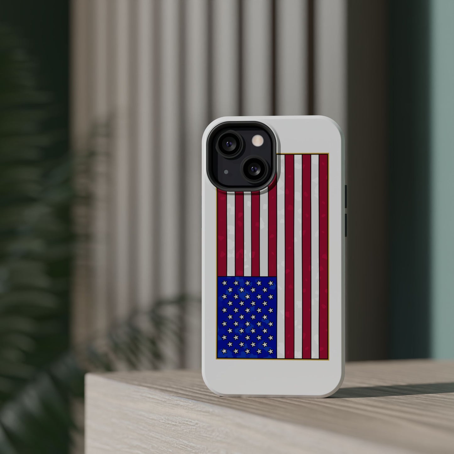 New Glory American Flag (Gold Edge Edition) - Magnetic Phone Case