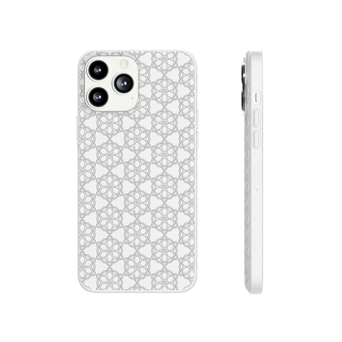 Elegant Geometric Phone Case, Stylish Flexi Case for Everyday Use, Slim Fit, Gift Idea, Trendy Accessory, Minimalist Design