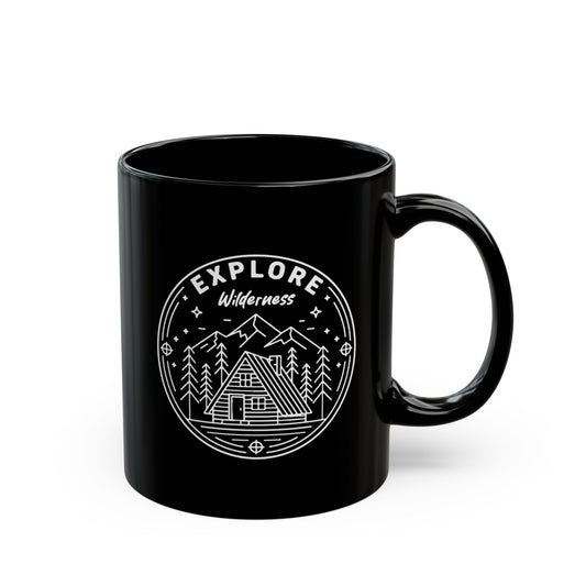 Explore Wilderness - Black Mug
