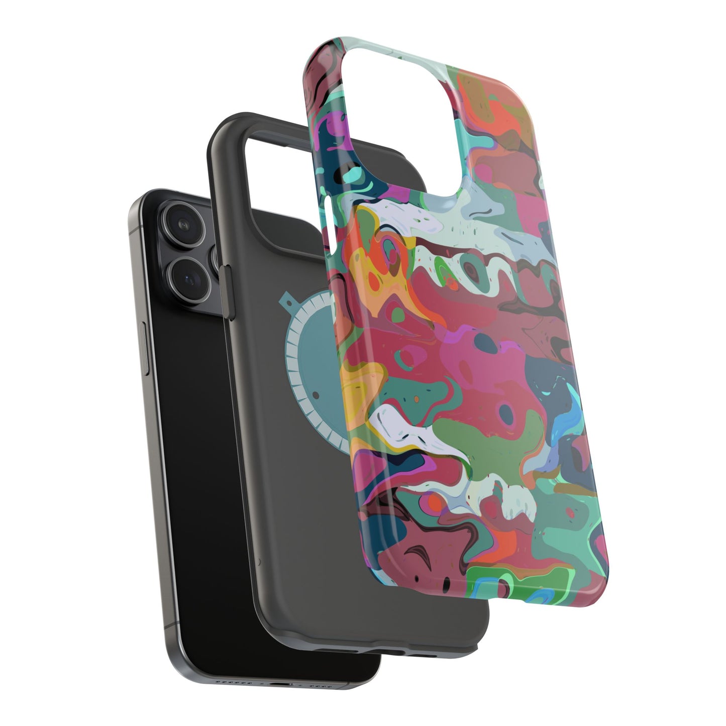 Colorful Abstract Marble - Magnetic Phone Case