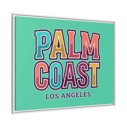 Palm Coast - Los Angeles - Framed Canvas