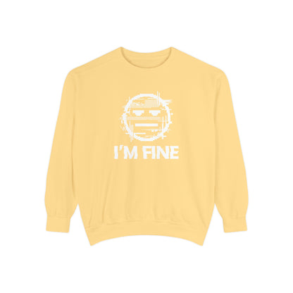 I’m Fine Glitched Smiley - Sweatshirt