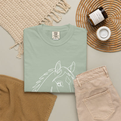 Horse Portrait Sketch - T‑Shirt