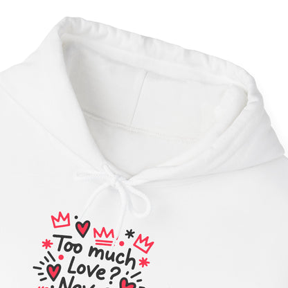 Too Much Love? Never Enough - Hoodie