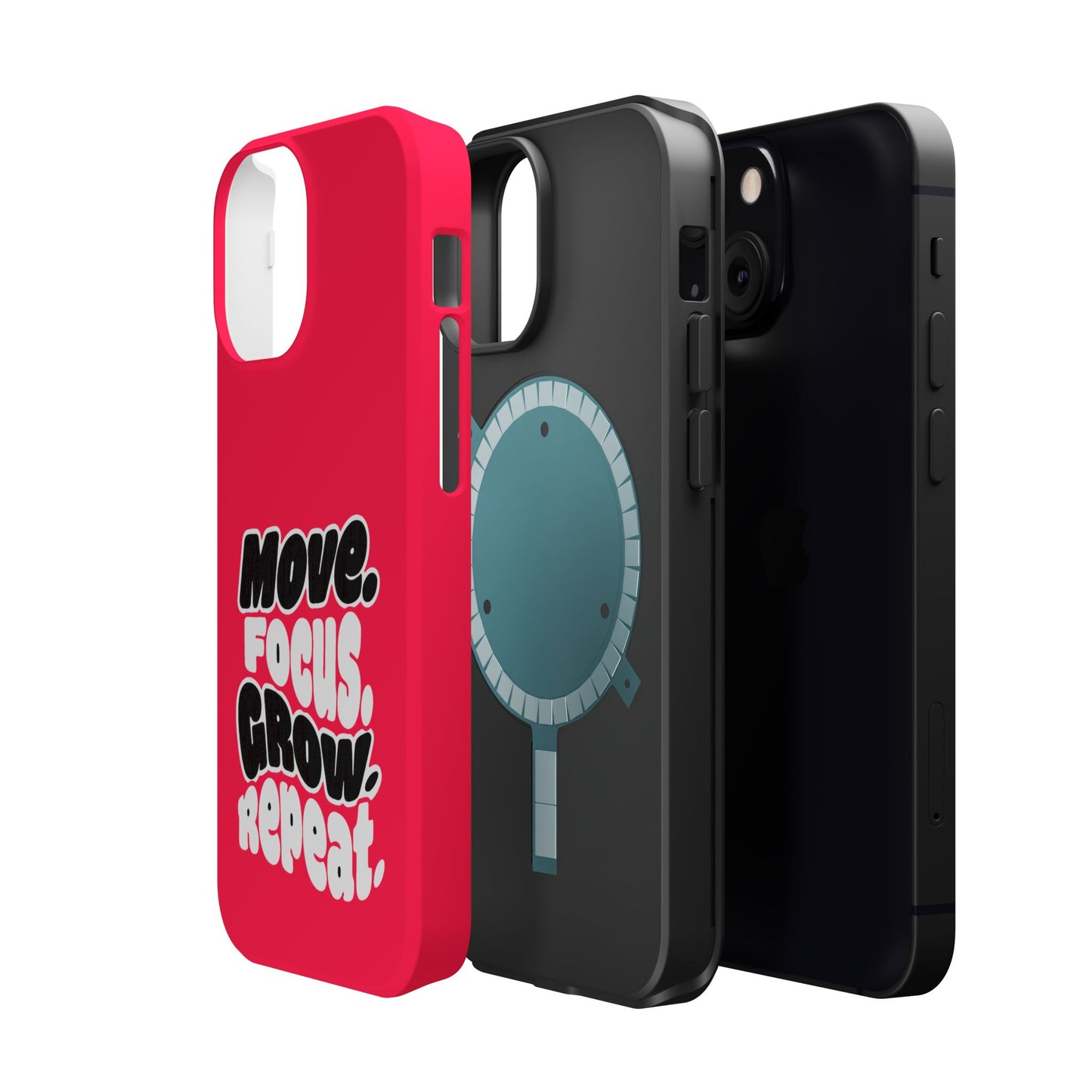 Move. Focus. Grow. Repeat. - Magnetic Phone Case