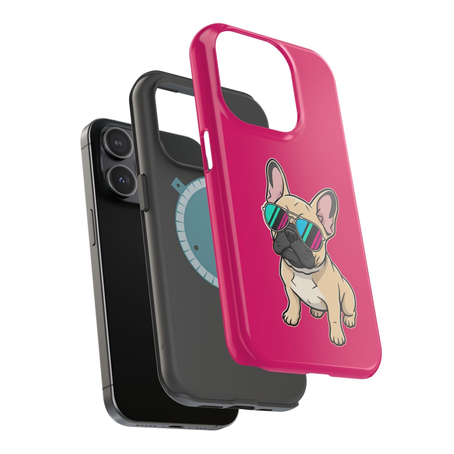 French Bulldog with Sunglasses - Magnetic Phone Case