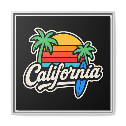 California Surf Vibes - Framed Canvas