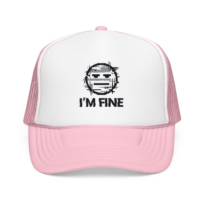 I’m Fine Glitched Smiley - Cap