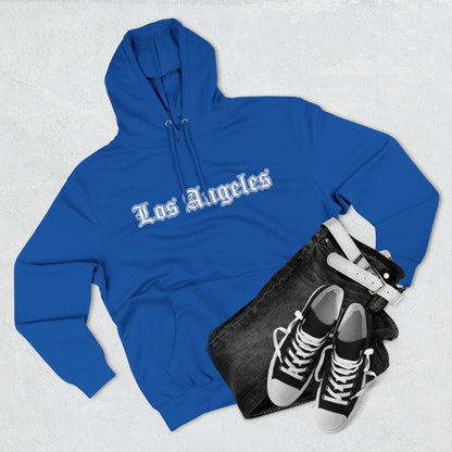 Los Angeles Three-Panel Fleece Hoodie, Cozy Sweatshirt, Streetwear Apparel, Gift for Her/Him, Casual Style, Travel Hoodie