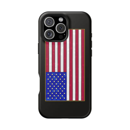 New Glory American Flag (Gold Edge Edition) - Magnetic Phone Case