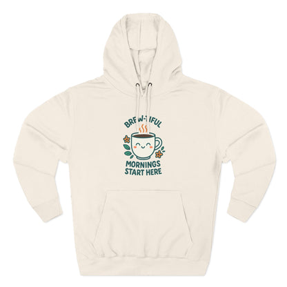 Brew-tiful Mornings Start Here - Hoodie