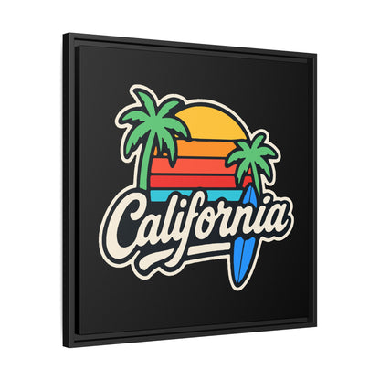 California Surf Vibes - Framed Canvas