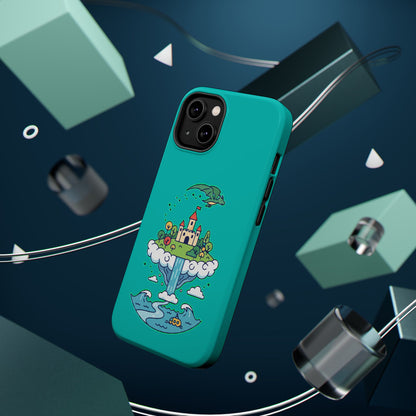 Floating Castle Dragon - Magical Fantasy Island - Magnetic Phone Case