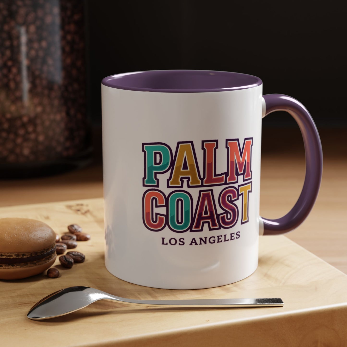Palm Coast - Los Angeles - Color Accent Mug