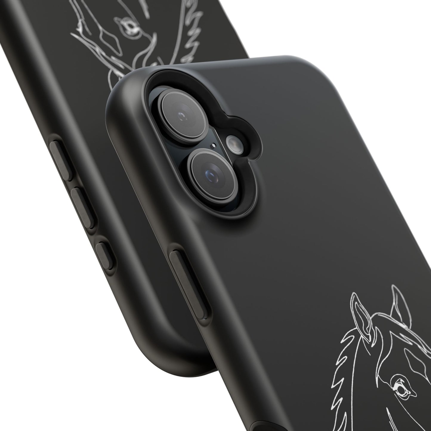 Horse Portrait Sketch - Magnetic Phone Case