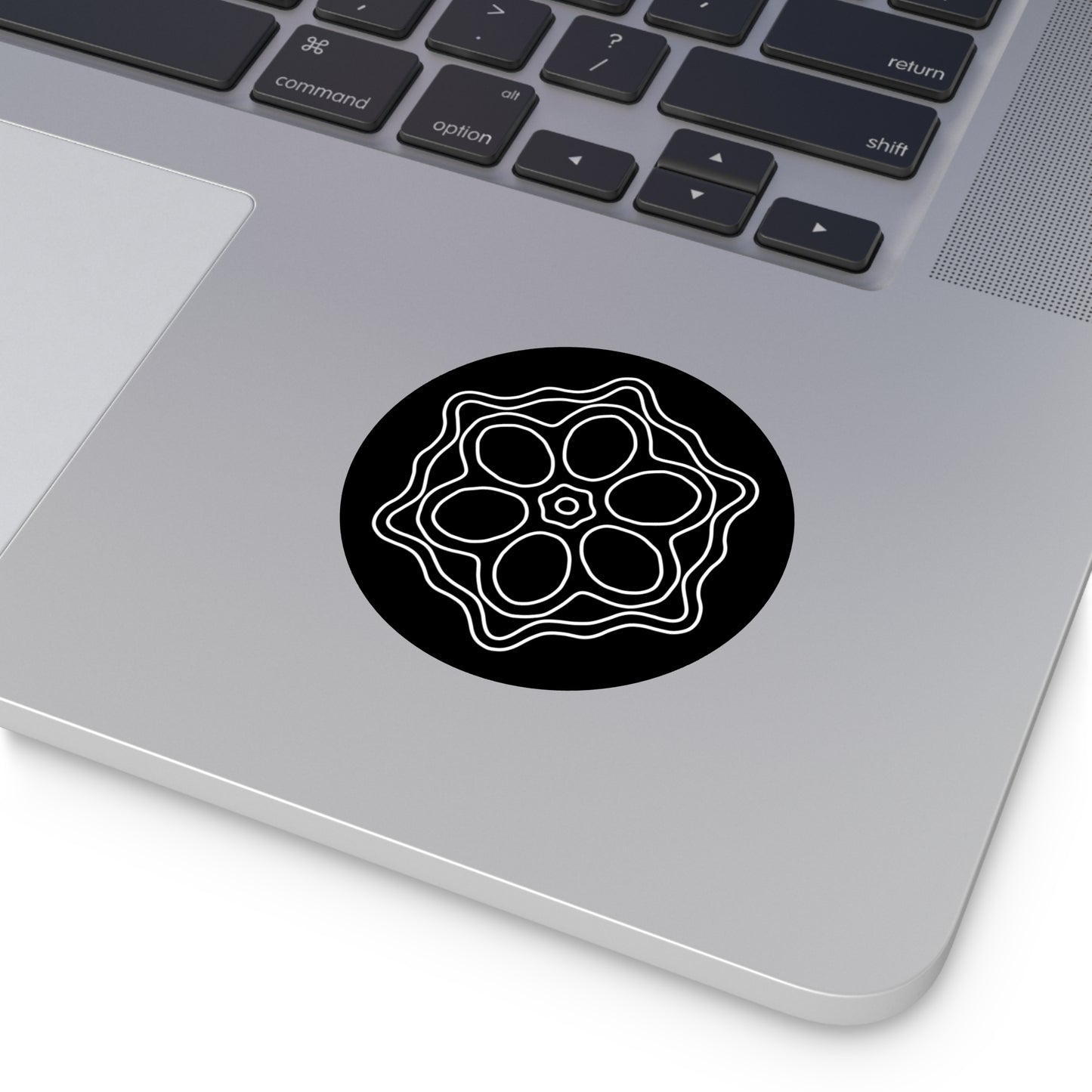 Elegant Floral Round Vinyl Stickers, Boho Home Decor, Journal Stickers, Gift Ideas, Minimalist Aesthetic