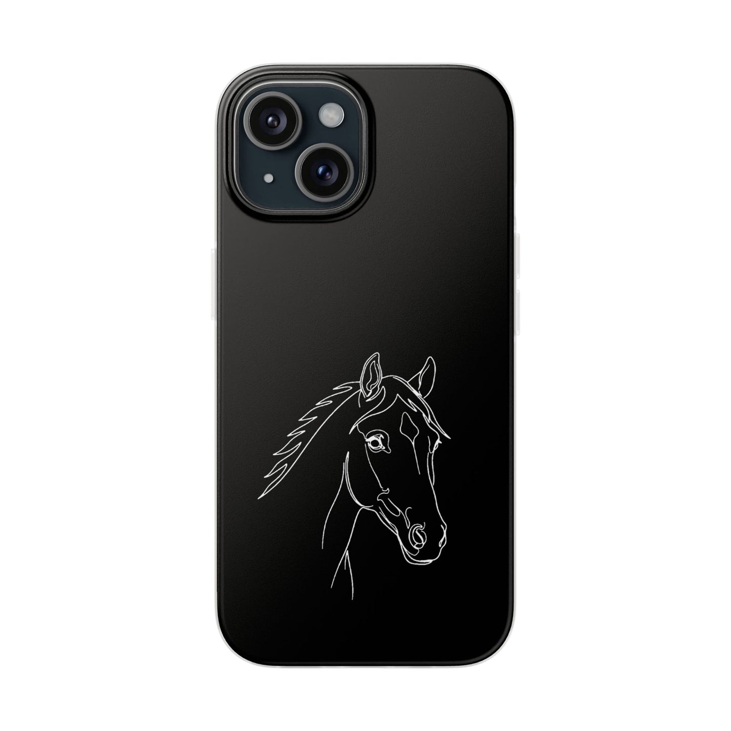 Horse Portrait Sketch - Flexi Phone Case