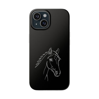 Horse Portrait Sketch - Flexi Phone Case