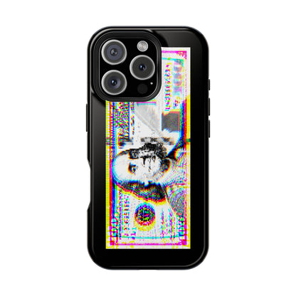 100 Dollars Bill - Neon Color Explosion - Magnetic Phone Case