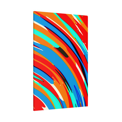Abstract Rainbow Swirl Arc - Canvas