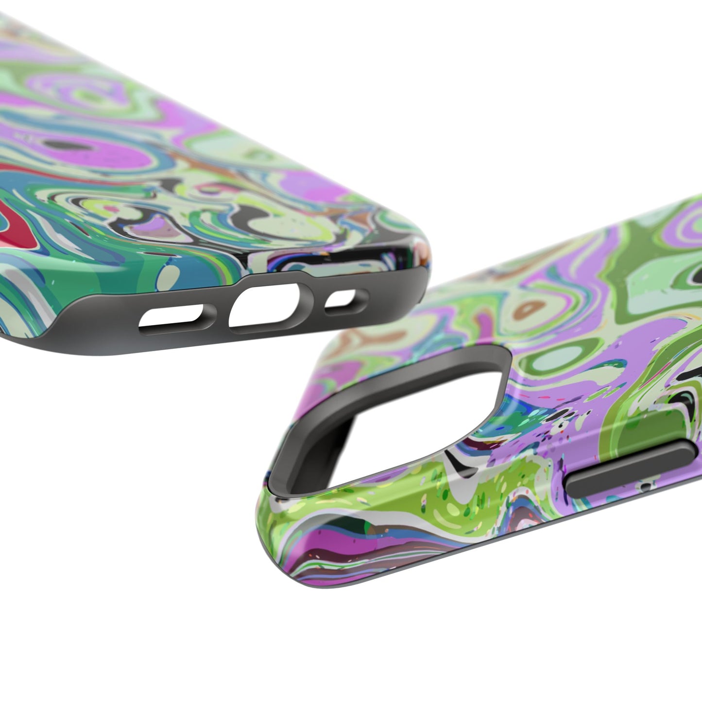 Vibrant Multi‑Color Swirl - Magnetic Phone Case