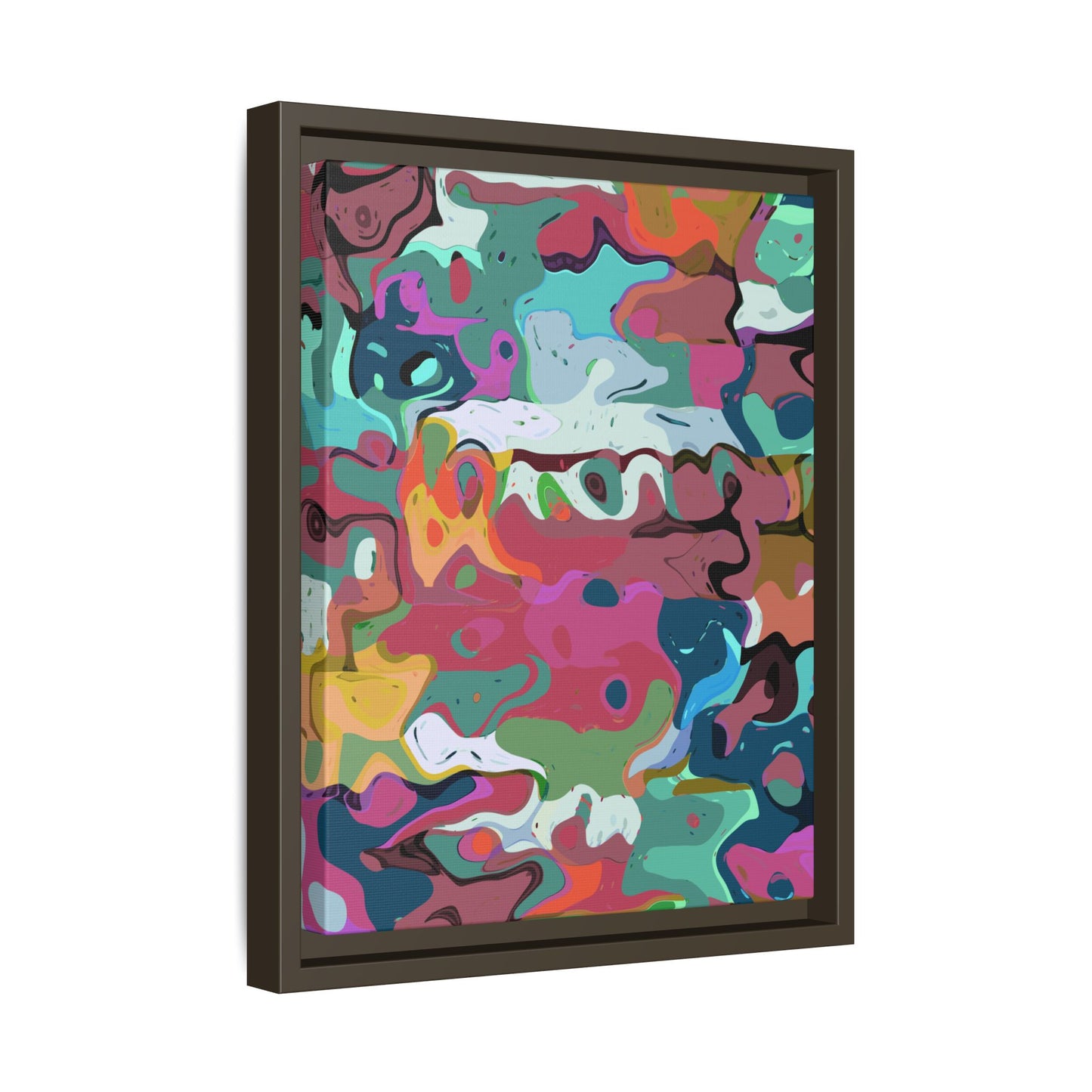 Colorful Abstract Marble - Framed Canvas