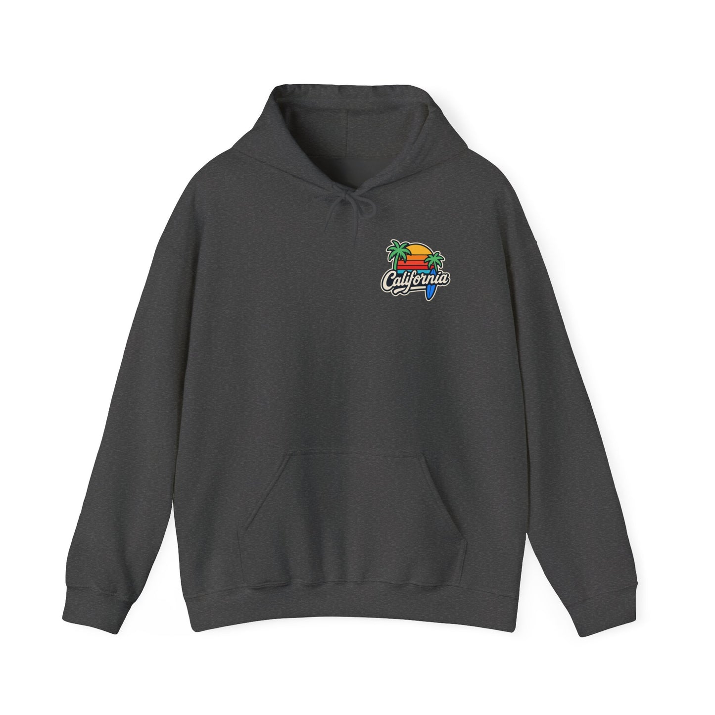 California Vibes Unisex Heavy Blend Hooded Sweatshirt - Cozy Beachwear, Summer Gift, Chill Fashion, Surf Style, Casual Layer